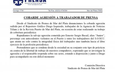 COBARDE AGRESIÓN A TRABAJADOR DE PRENSA