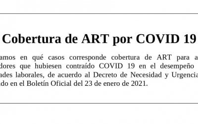 COBERTURA DE A.R.T. POR COVID 19